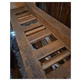 2- Wood Tables W/Wood Rollers in Tables