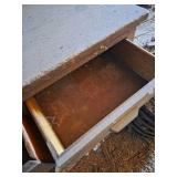 Vintage Wood 12 Drawer Parts Cabinet