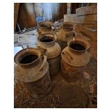 5- Milk Cans (No Lids)
