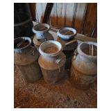 5- Milk Cans (Lids)