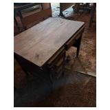 Pair of Vintage Oak Teachers Desks