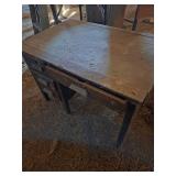 Pair of Vintage Oak Teachers Desks