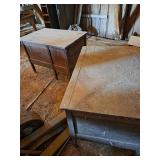 Pair of Vintage Oak Teachers Desks