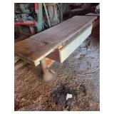 Vintage Round Metal Leg Table