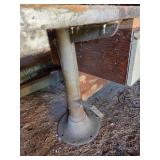 Vintage Round Metal Leg Table
