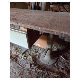 Vintage Round Metal Leg Table