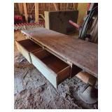 Vintage Round Metal Leg Table