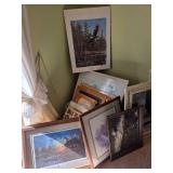 Many Hanging Artworks, Pictures & Frames