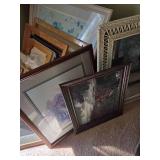 Many Hanging Artworks, Pictures & Frames