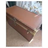 Vintage Cedar Lined Tan Trunk