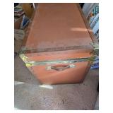 Vintage Cedar Lined Tan Trunk