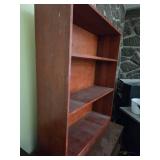 Wood Shelf & 5 Drawer Dresser