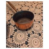 Long Handle Copper Scoop & Pot