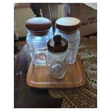 Vintage Sugar, Flour & Misc Jar Set
