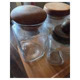 Vintage Sugar, Flour & Misc Jar Set
