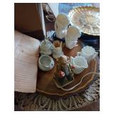 White Glassware & Platters