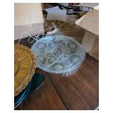 White Glassware & Platters