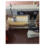 New Home Sewing Machine & Cabinet