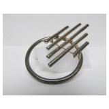Larger Vintage 3D Sculptural Modernist Sterling Silver Brooch