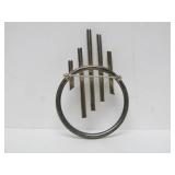 Larger Vintage 3D Sculptural Modernist Sterling Silver Brooch