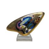 Stunning Modernist Enameled Brooch