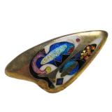 Stunning Modernist Enameled Brooch