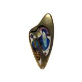 Stunning Modernist Enameled Brooch