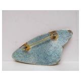 Stunning Modernist Enameled Brooch