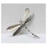 Larger Sterling Silver Dragonfly Brooch