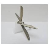 Larger Sterling Silver Dragonfly Brooch
