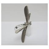 Larger Sterling Silver Dragonfly Brooch