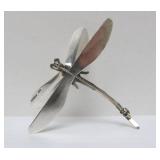 Larger Sterling Silver Dragonfly Brooch