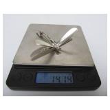 Larger Sterling Silver Dragonfly Brooch