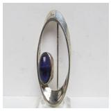 Mid Century Signed Sculptural Sterling Brooch by N.E. FROM - Danmark
