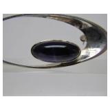 Mid Century Signed Sculptural Sterling Brooch by N.E. FROM - Danmark
