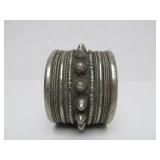 Large Heavy Tribal Middle Eastern Cuff Bracelet
