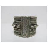 Large Heavy Tribal Middle Eastern Cuff Bracelet
