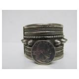 Large Heavy Tribal Middle Eastern Cuff Bracelet