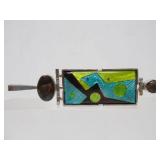 Large & Exceptional Sterling Silver, Cloisonné Enamel & Gemstone Pendant by William Bailey