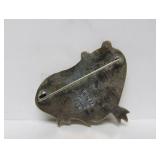 Larger Vintage Taxco Sterling Silver Frog Brooch