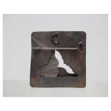 Impressive Signed Sculptural Sterling Silver 3D Modernist Brooch