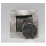 Impressive Signed Sculptural Sterling Silver 3D Modernist Brooch