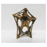 Mid Century Brutalist Bronze Brooch