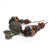 Old Vintage LARGE Beaded Moroccan Berber Necklace