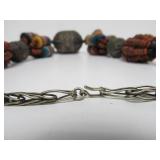 Old Vintage LARGE Beaded Moroccan Berber Necklace
