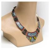 Lovely Vintage Tibetan & other Gemstone Necklace