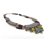 Lovely Vintage Tibetan & other Gemstone Necklace
