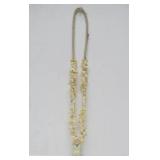 LARGE Southwestern Carved Bone Fetish Necklace w/Animals & Kachina Figures