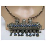 LARGE Old Vintage Afghan Amulet Prayer Box/Scroll Pendant Necklace