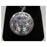 New Unworn EFFY Sterling Silver Round Pendant Necklace